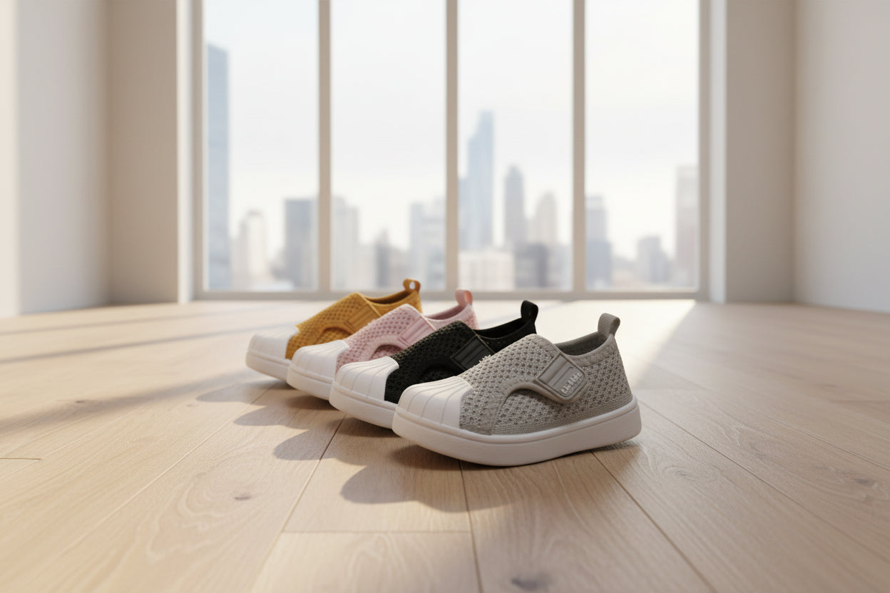 Kids casual sneakers for boys and girls with breathable design and non-slip soft sole for toddlers and infants